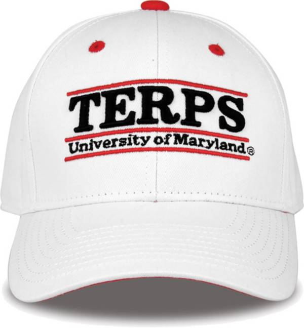 The Game Men's Maryland Terrapins White Bar Adjustable Hat product image