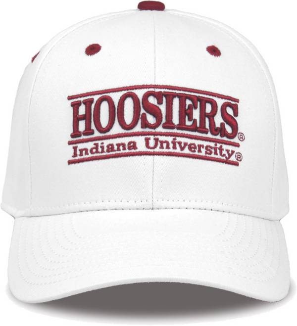 The Game Men's Indiana Hoosiers White Bar Adjustable Hat