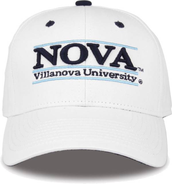 The Game Men's Villanova Wildcats White Bar Adjustable Hat