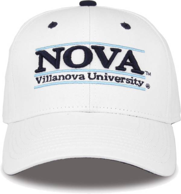 The Game Men's Villanova Wildcats White Bar Adjustable Hat