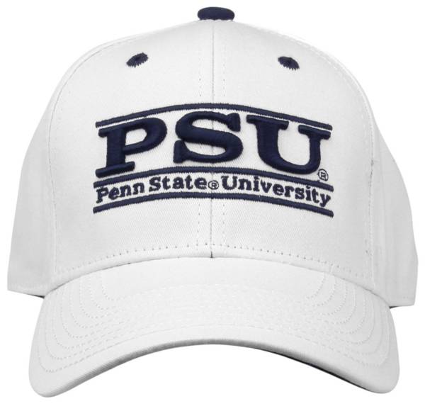 The Game Men's Penn State Nittany Lions White Bar Adjustable Hat