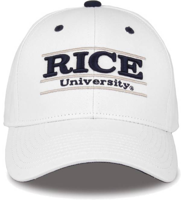 The Game Men's Rice Owls White Bar Adjustable Hat