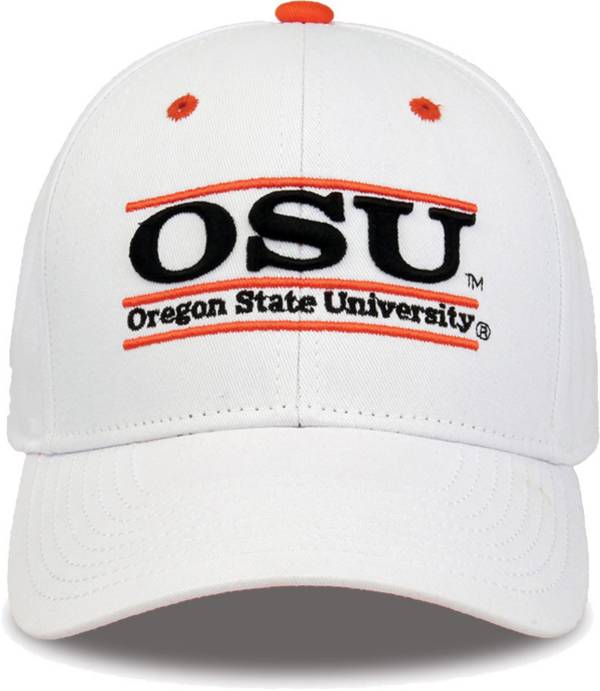 The Game Men's Oregon State Beavers White Bar Adjustable Hat