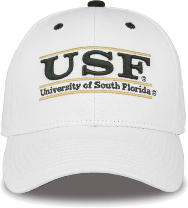 The Game Men's South Florida Bulls White Bar Adjustable Hat