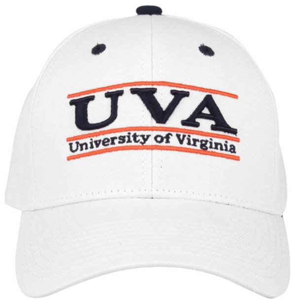 The Game Men's Virginia Cavaliers White Bar Adjustable Hat