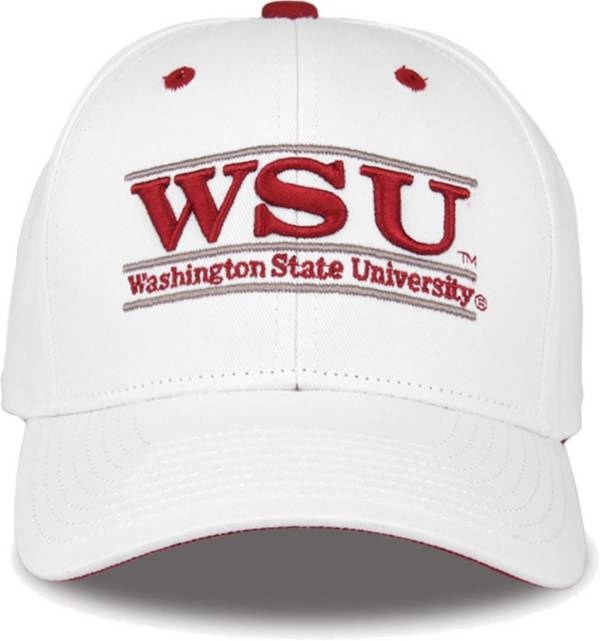 The Game Men's Washington State Cougars White Bar Adjustable Hat