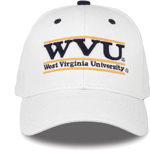 The Game Men's West Virginia Mountaineers White Bar Adjustable Hat product image