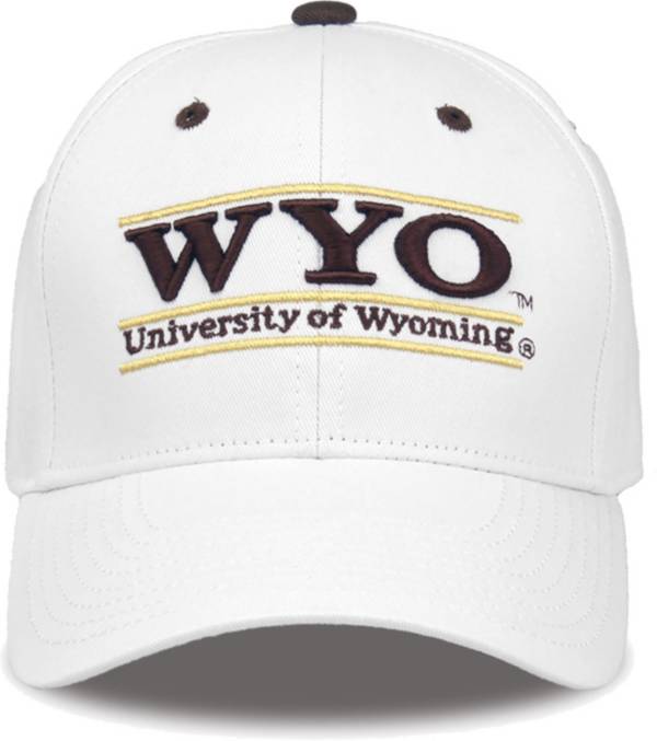 The Game Men's Wyoming Cowboys White Bar Adjustable Hat product image