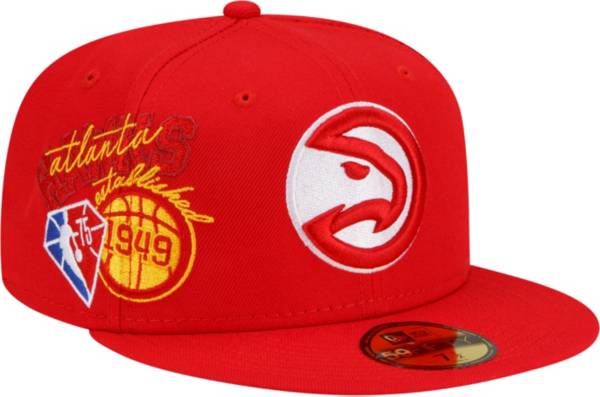 New Era Adult Atlanta Hawks Red 59Fifty Fitted Hat