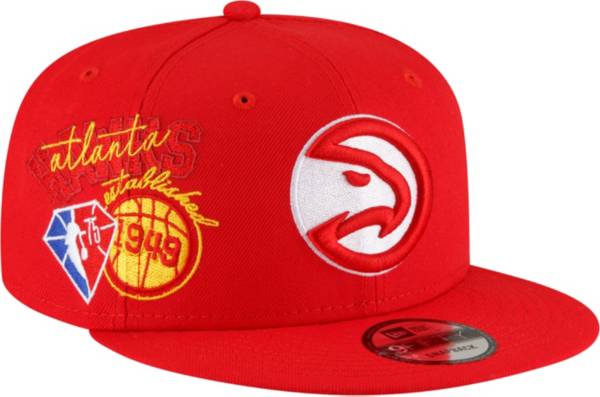 New Era Men's Atlanta Hawks Red 9Fifty Adjustable Snapback Hat