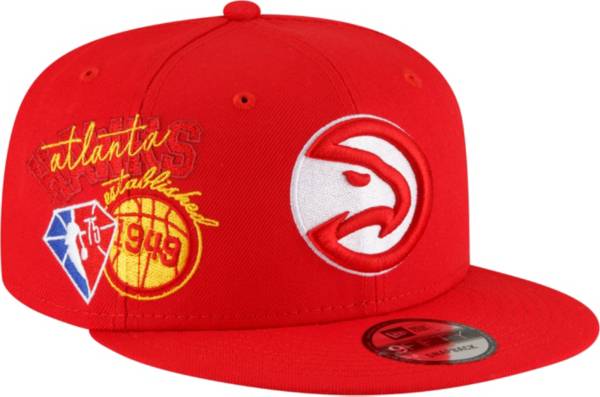 New Era Men's Atlanta Hawks Red 9Fifty Adjustable Snapback Hat product image