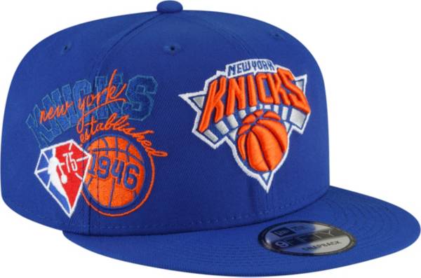 New Era Men's New York Knicks Blue 9Fifty Adjustable Snapback Hat