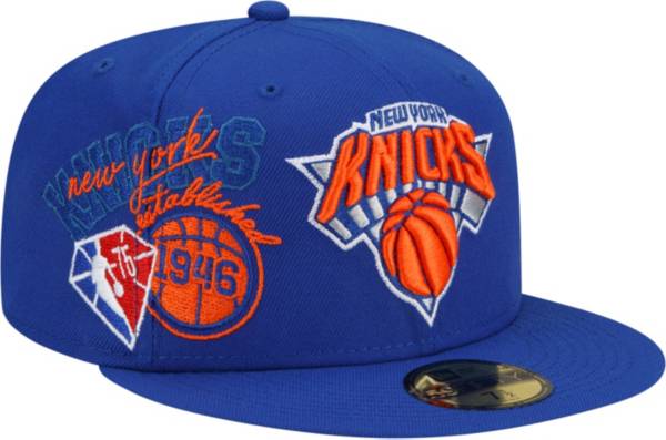 New Era Adult New York Knicks Blue 59Fifty Fitted Hat