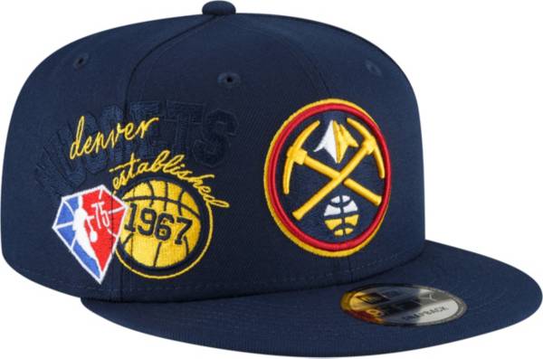 New Era Men's Denver Nuggets Navy 9Fifty Adjustable Snapback Hat