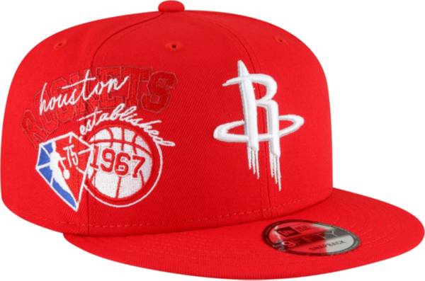 New Era Men's Houston Rockets Red 9Fifty Adjustable Snapback Hat