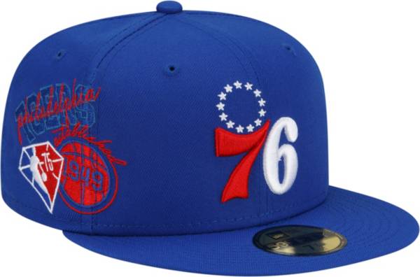 New Era Adult Philadelphia 76ers Blue 59Fifty Fitted Hat