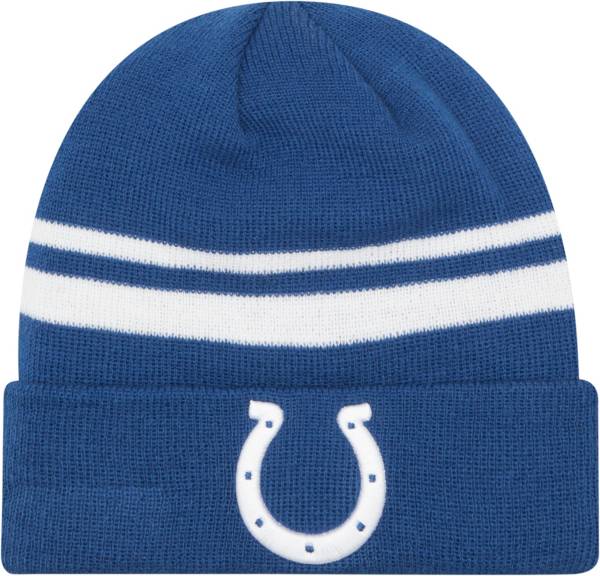 New Era Men's Indianapolis Colts Blue Cuffed Knit