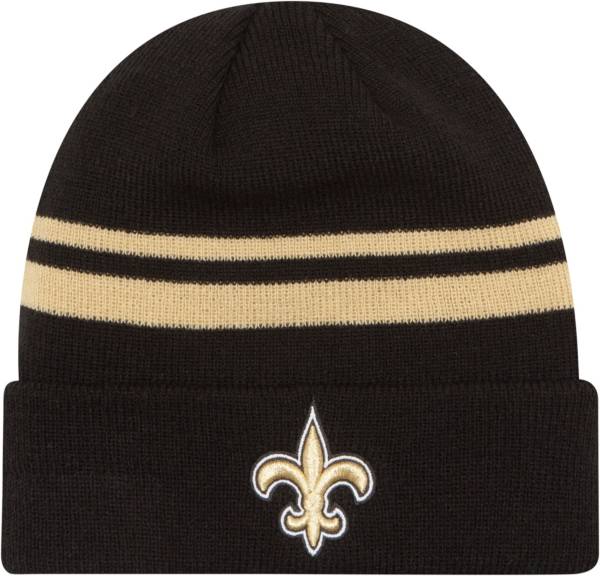 New Era Men's New Orleans Saints Black Cuffed Knit
