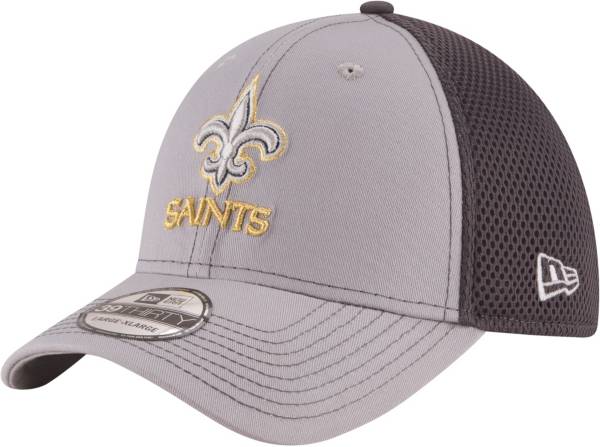 New Era Men's New Orleans Saints Greyed Out Neo 39Thirty Stretch Fit Hat
