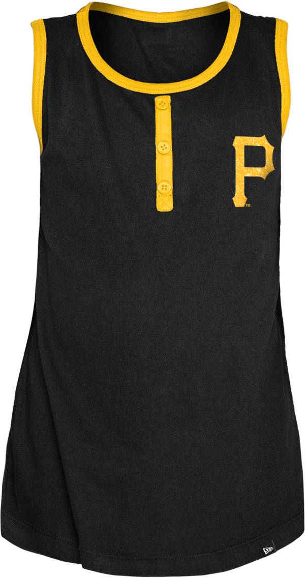 New Era Youth Pittsburgh Pirates Black Glitter Tank Top