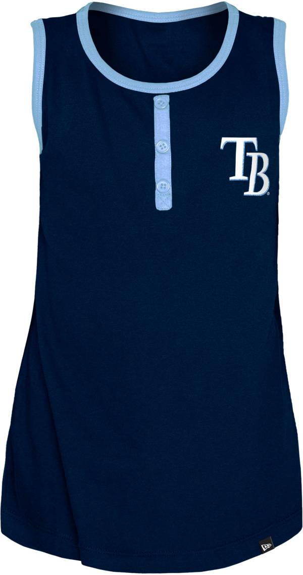 New Era Youth Girls' Tampa Bay Rays Blue Giltter Tank Top product image