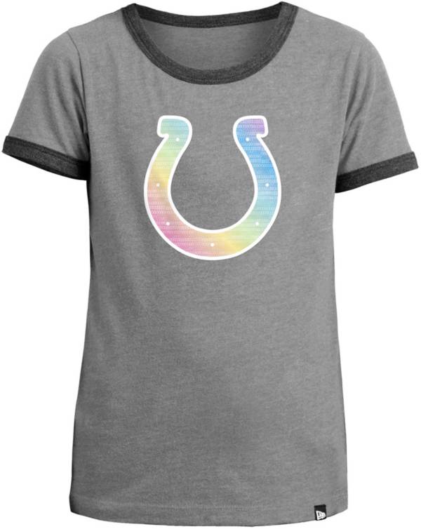 New Era Apparel Girls' Indianapolis Colts Candy Sequins T-Shirt