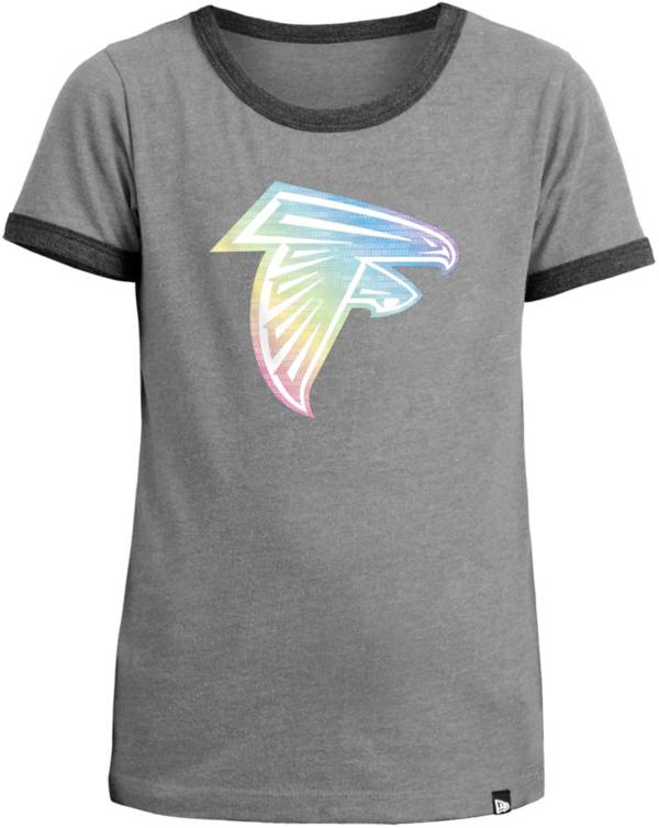 New Era Apparel Girls' Atlanta Falcons Candy Sequins T-Shirt