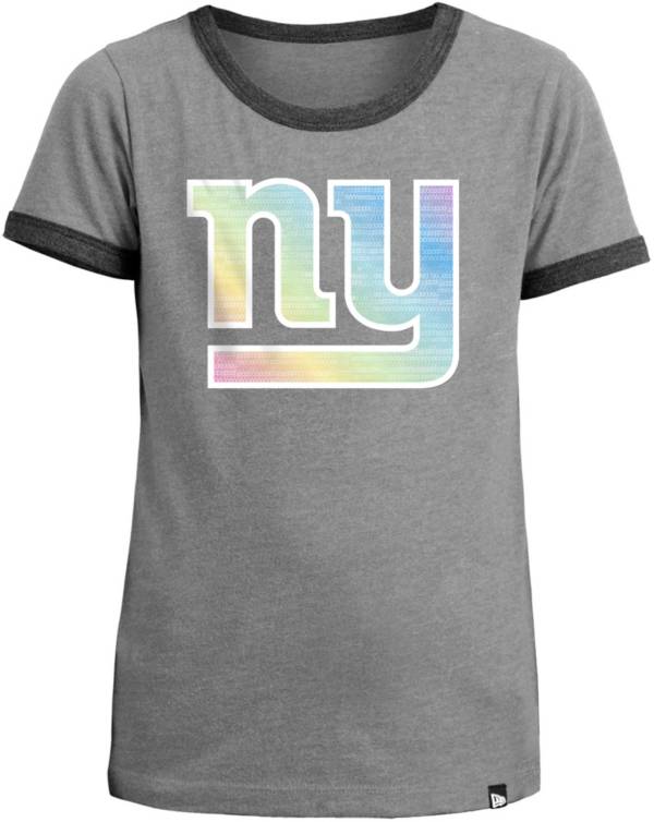 New Era Apparel Girls' New York Giants Candy Sequins T-Shirt