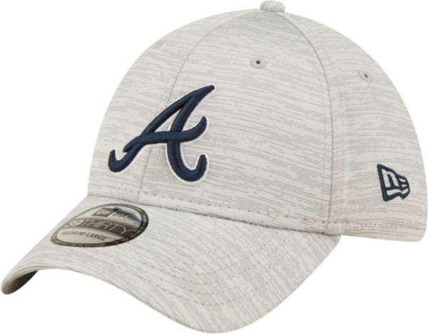 New Era Men's Atlanta Braves Gray 39Thirty Stretch Fit Hat