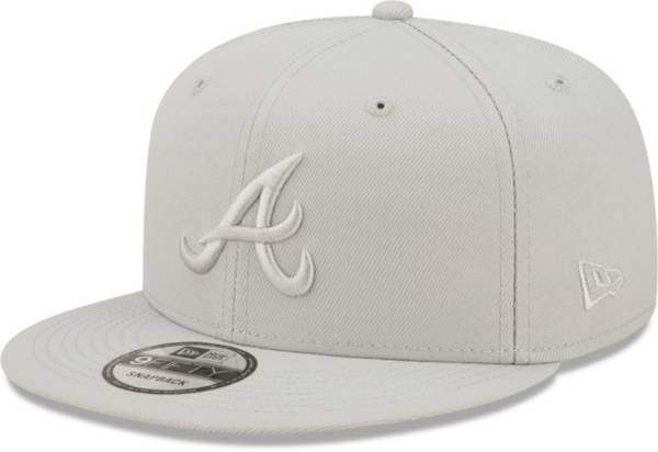 New Era Men's Atlanta Braves White 9Fifty Logo Adjustable Hat