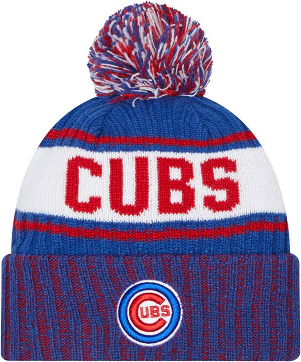 New Era Men's Chicago Cubs Blue Marl Knit Beanie