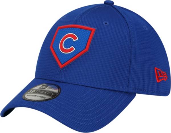 New Era Men's Chicago Cubs Royal Distinct 39Thirty Stretch Fit Hat