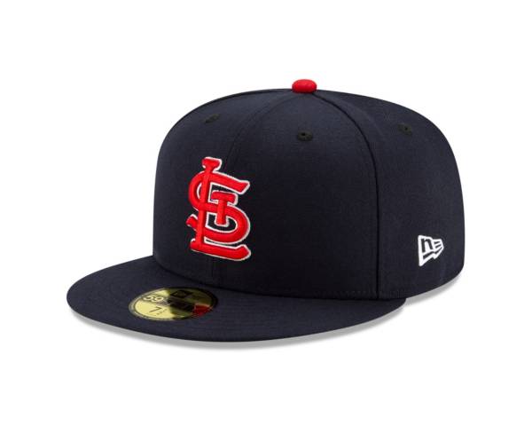 New Era Men's St. Louis Cardinals 59Fifty Navy Authentic Collection Fitted Hat