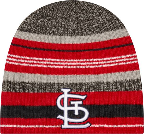 New Era Men's St. Louis Cardinals Red Striped Knit Beanie