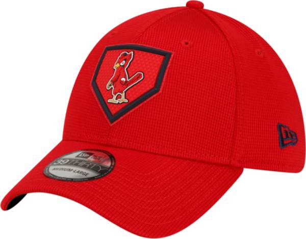 New Era Men's St. Louis Cardinals Red Distinct 39Thirty Stretch Fit Hat