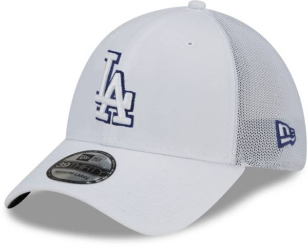 New Era Men's Los Angeles Dodgers White 39Thirty Stretch Fit Hat