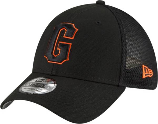 New Era Men's San Francisco Giants Black 39Thirty Stretch Fit Hat