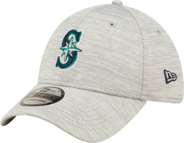 New Era Men's Seattle Mariners Gray 39Thirty Stretch Fit Hat