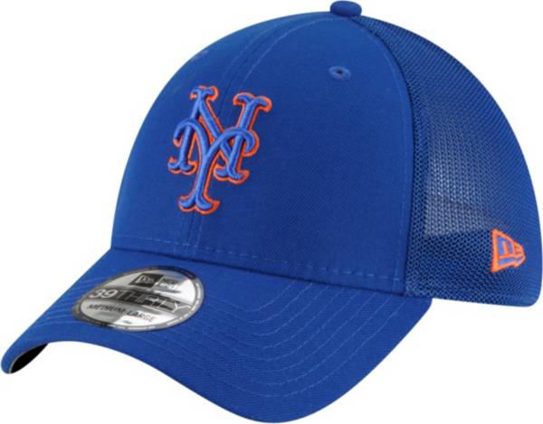 New Era Men's New York Mets Blue 39Thirty Stretch Fit Hat