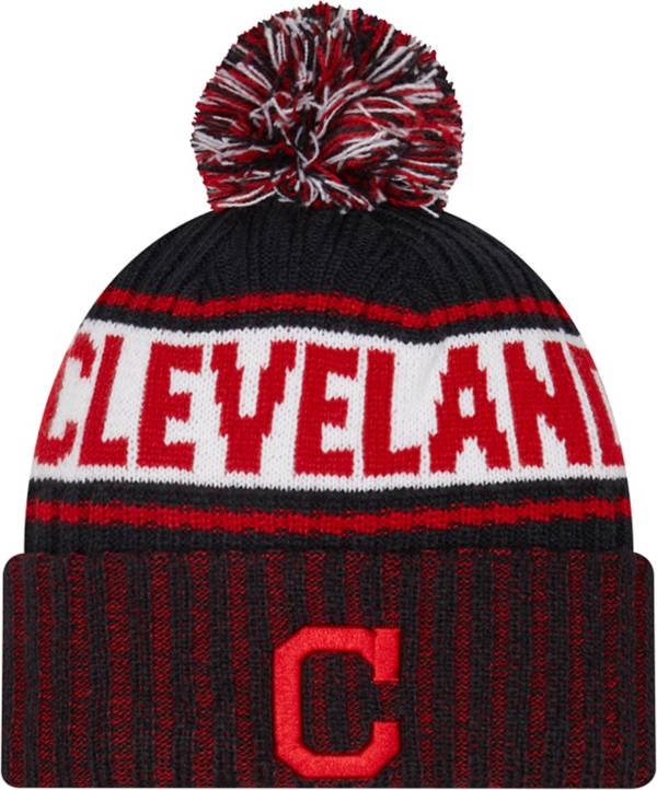 New Era Men's Cleveland Indians Navy Marl Knit Beanie product image