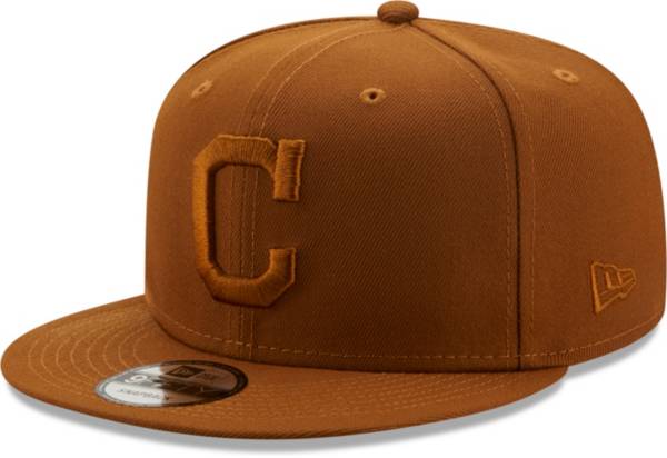 New Era Men's Cleveland Indians Tan 9Fifty Color Pack Adjustable Hat