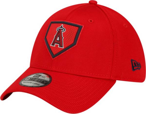 New Era Men's Los Angeles Angels Red Distinct 39Thirty Stretch Fit Hat