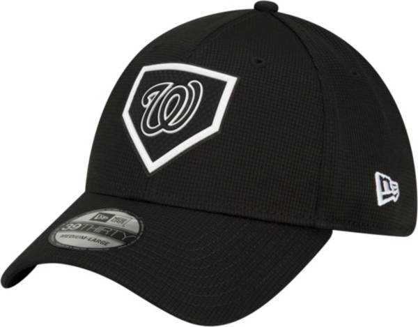 New Era Men's Washington Nationals Black Club 39Thirty Stretch Fit Hat product image