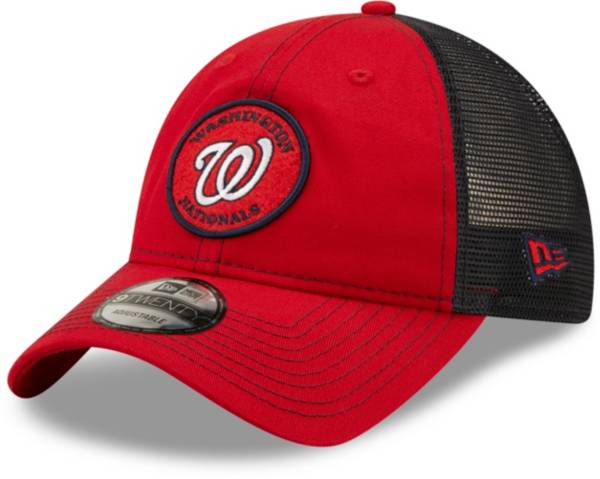 New Era Men's Washington Nationals Red 9Twenty Circle Adjustable Hat