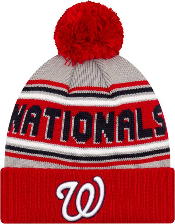 New Era Men's Washington Nationals Red Cheer Knit Hat