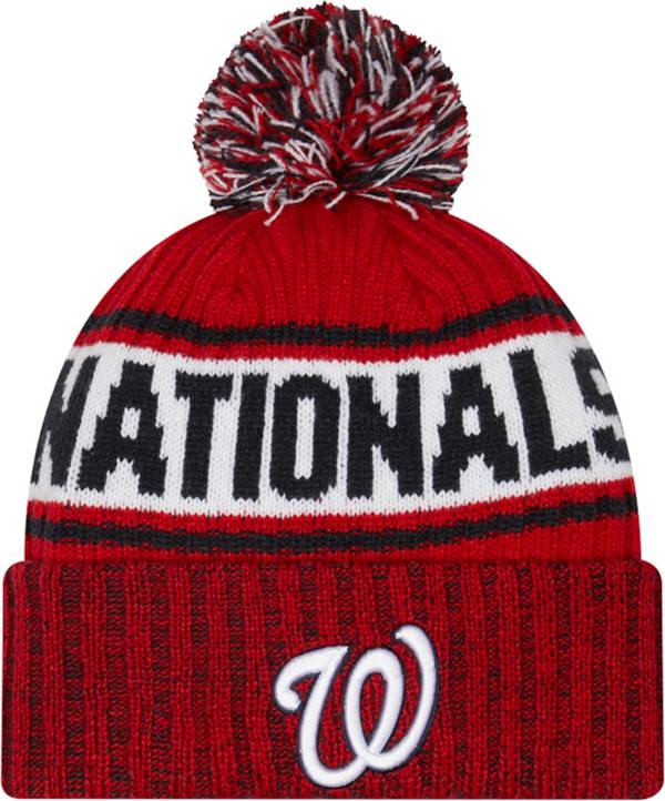 New Era Men's Washington Nationals Red Marl Knit Beanie