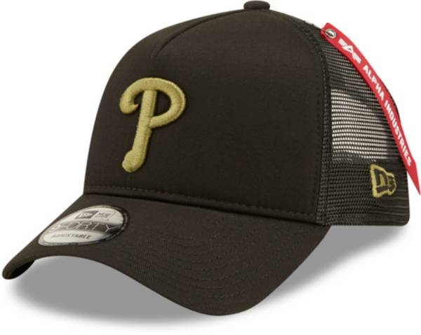 New Era Men's Philadelphia Phillies Black 9Forty Alpha Adjustable Hat