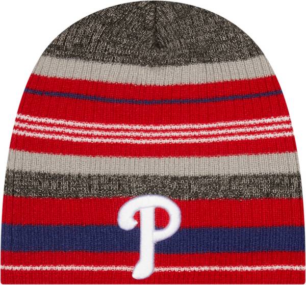 New Era Men's Philadelphia Phillies Red Striped Knit Beanie