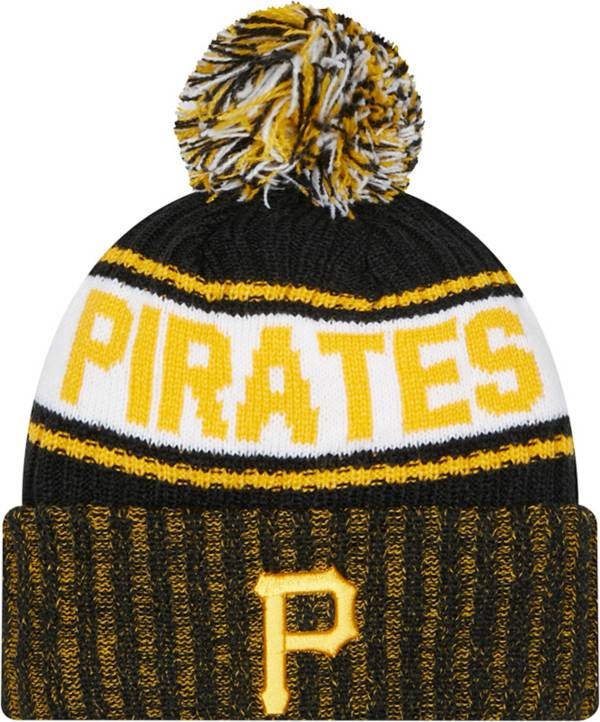 New Era Men's Pittsburgh Pirates Black Marl Knit Beanie