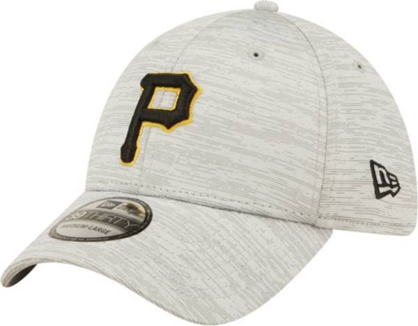 New Era Men's Pittsburgh Pirates Grey Distinct 39Thirty Stretch Fit Hat